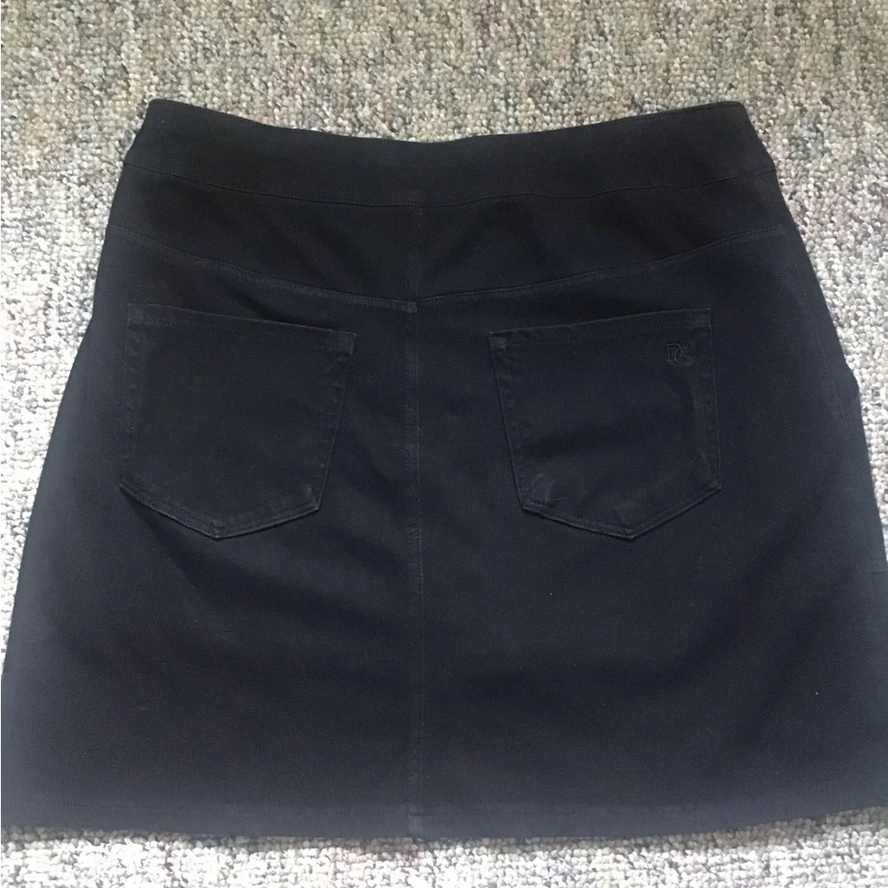 DG hsn denim stretch skirt with built in shorts